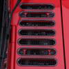 Carbon Fiber Engine Hood Air Inlet Vent Ring Cover Trim For Jeep Wrangler JK 07+