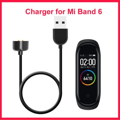 Magnetisches Ladekabel für Xiaomi Mi Band 6 / Mi Band 5, USB-Ladegerät, schwarzes Datenkabel