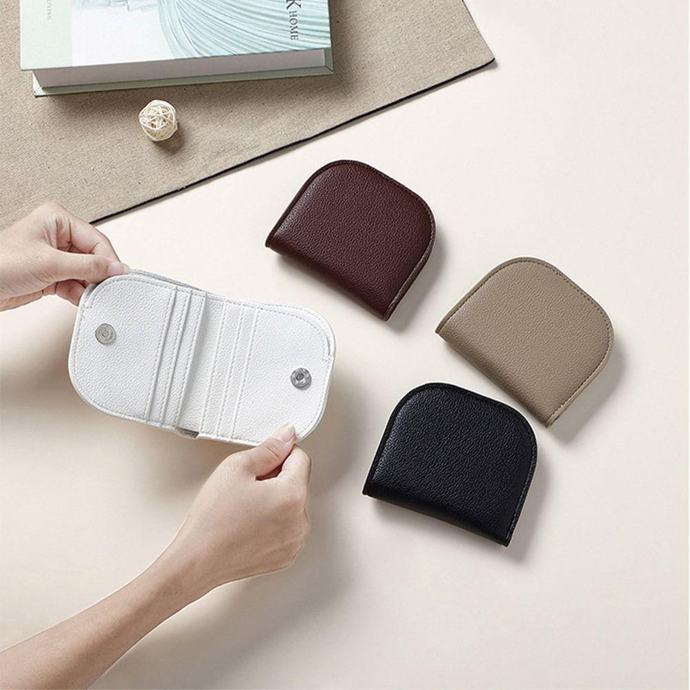 

Solid Color Women s Wallet Minimalist PU Purse Fashion Lady Wallet Card Holder хакі