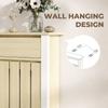 93 x 88.5cm Rustic-Look Radiator Cover - Oak