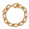 Minimalist Gold Plated Color Retention Neutral Thick Chain Handmade Plain Bracelet
