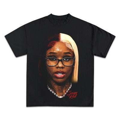 Sexyy Red Big Head Boxy Vintage Shirt Graphic Basketball Tee Streetwear Y2K Unisex T-Shirt