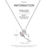 New Copper Necklace Zircon Heart Interlocking Pendant Necklace For Women Wedding Birthday Party Jewelry Gifts