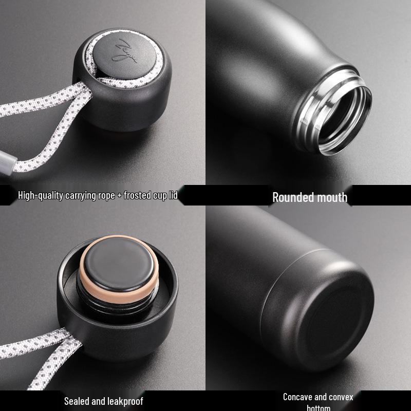 Large Capacity Stainless Steel Insulated Water Bottle - Portable Thermos Cup for Fitness & Outdoor Sports