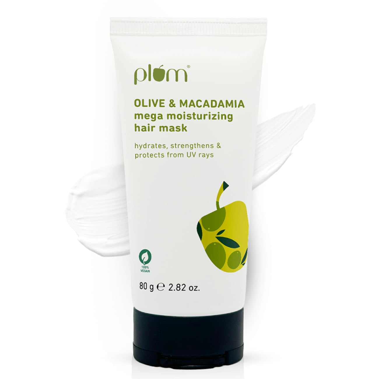 

Plum Olive Fresh Hair Mask For Damaged Hair With Deep Moisture And Nourishing Hair Spa Cream 80 Gm Pack Of 1