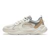 Anta Trendy Versatile Thick Sole Soft Bottom Wear Resistant Height Increasing Low Top Casual Shoes Men Casual Shoes White Brown 912428810-3
