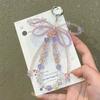 Korean Crystal Bow Irregular Bead Key Chains for Women Purple Tassel Simple Shiny Metal Buckle Bag Mobile Pendant Accessories