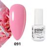 GELPOLISH Nail Art Set: Base, Top Coat, Transparent & White Gel Polishes
