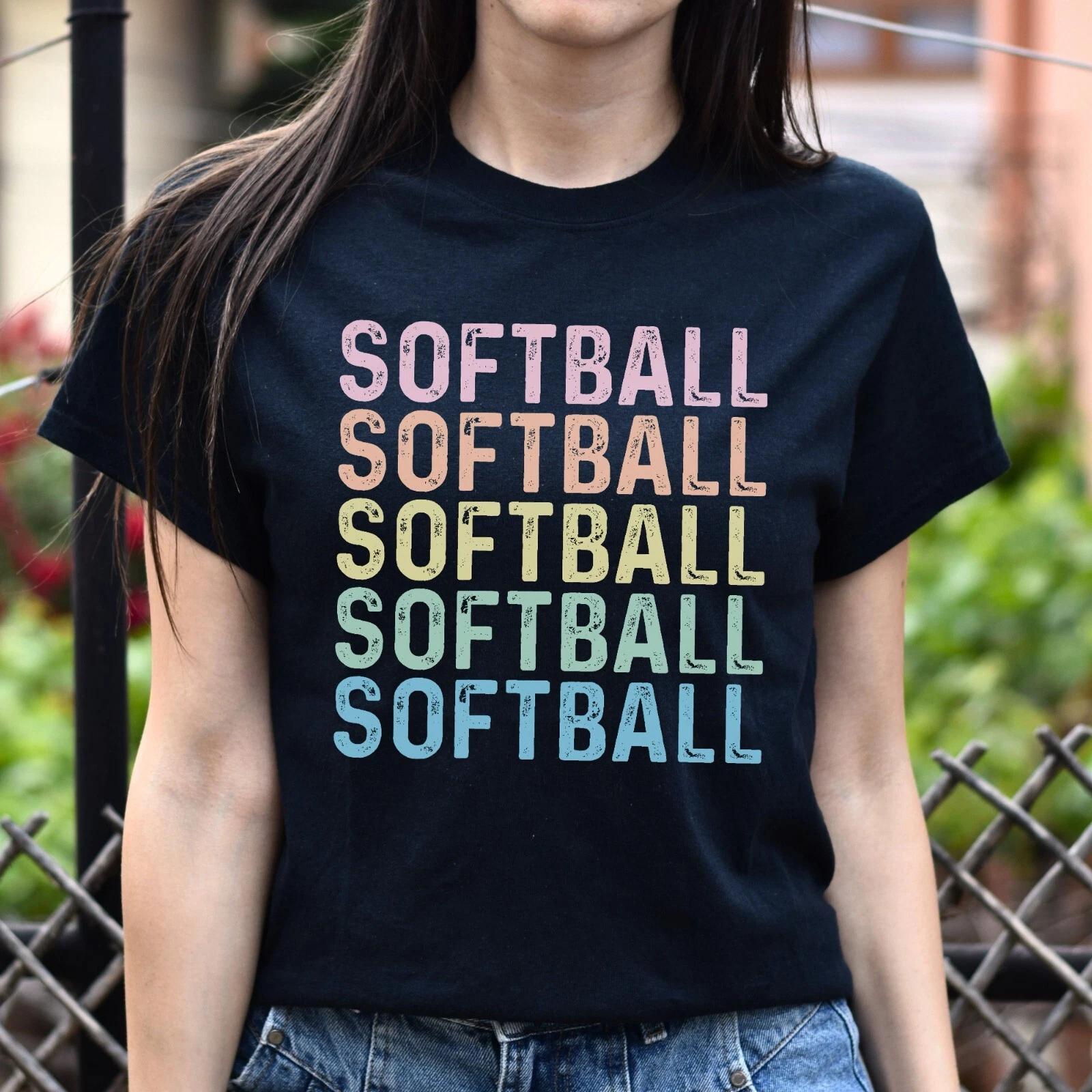 Softball Unisex Shirt, Softball player tee Black S-2XL 4XL