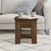 Coffee Table Brown Oak Look 40 X 40 X 42 Cm Engineered Wood