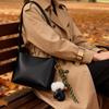 Fashionable PU Small Gloves Bag Pendant Cartoon Car Keychain Tie Bells Weave Ropes Small Gloves Keychain Gift