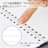 KOKUYO Notebook Soft Ring Dotted B Ruled A6 80 Sheets Orange S-SV358BT-YR