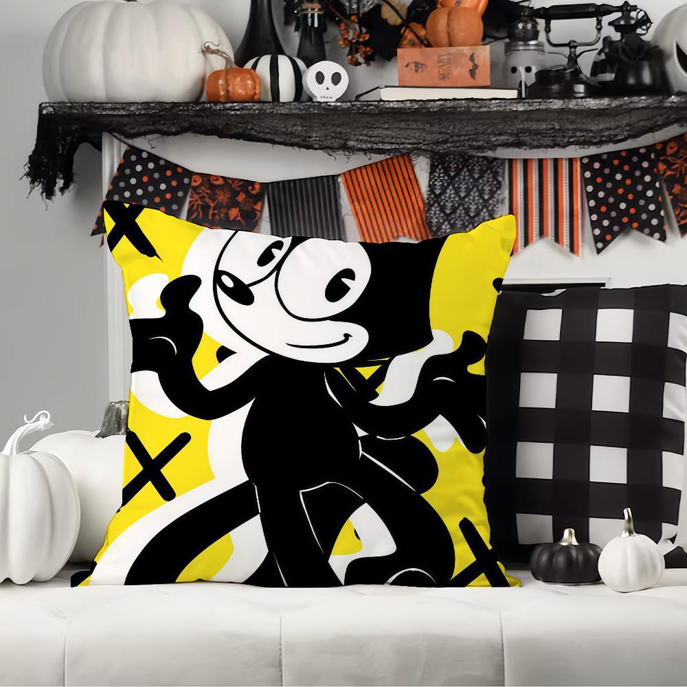 Cartoon Cute F-Felix The C-Cat Pillow Case Office Cushions Suitable For Sofa Car Bedroom Decorative Cushion Cover