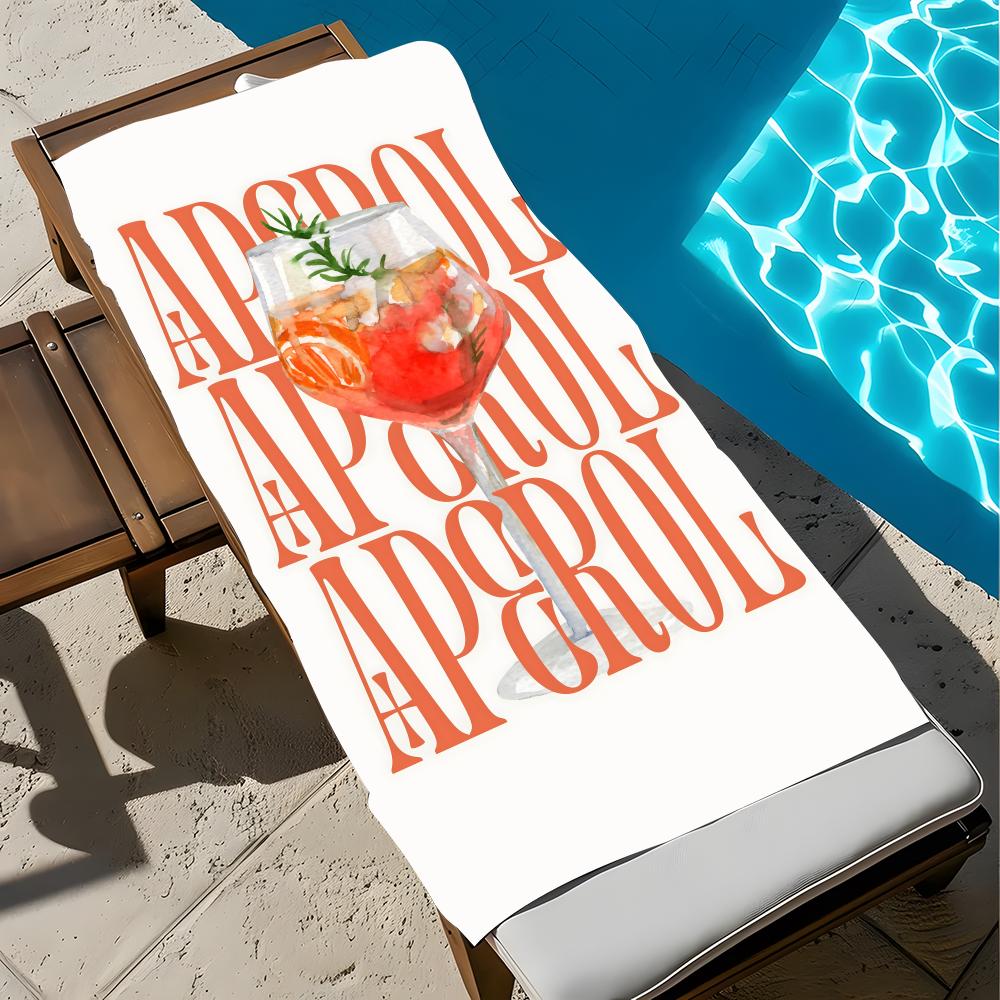 Wind A-AperoolS Orangee Art Towel Towel Soft Pool Gift For Travel Gym Shower Cool Camping Quick Dry Sports  Large Beach Towel