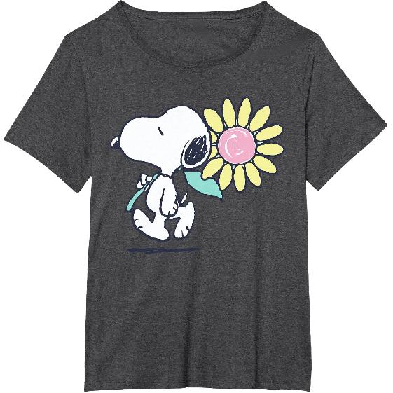 Peanuts Snoopy Rosa Gänseblümchen T-Shirt