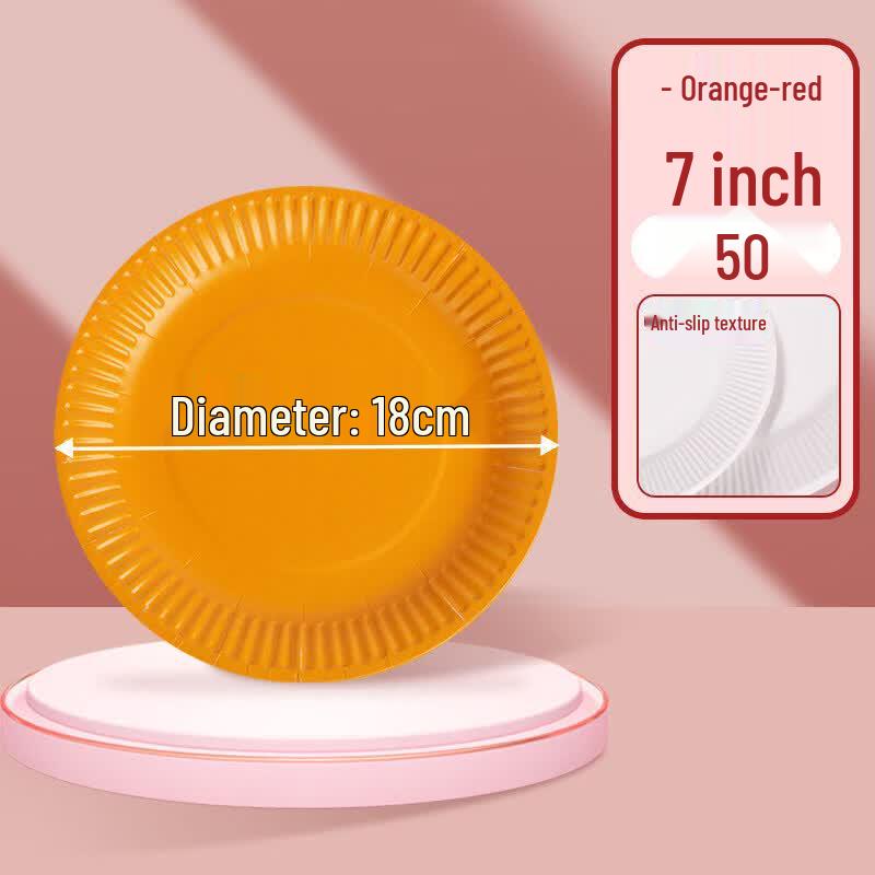 Disposable Round Sugarcane Pulp Paper Plates