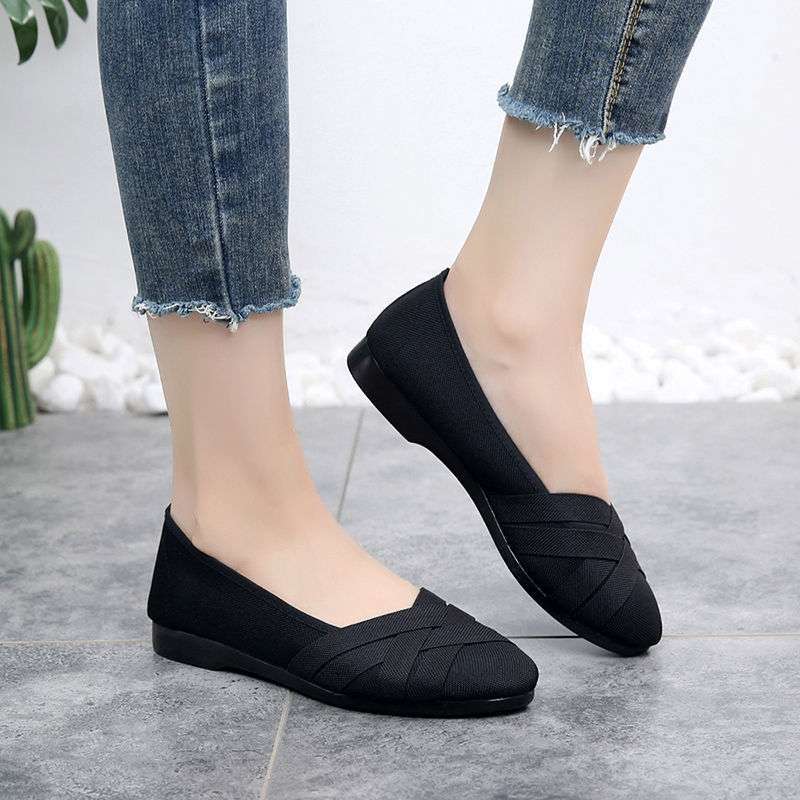Summer old north cloth shoes women's breathable mesh pregnant women's non-slip soft-soled single shoes hollow flat-soled work shoes mother shoes