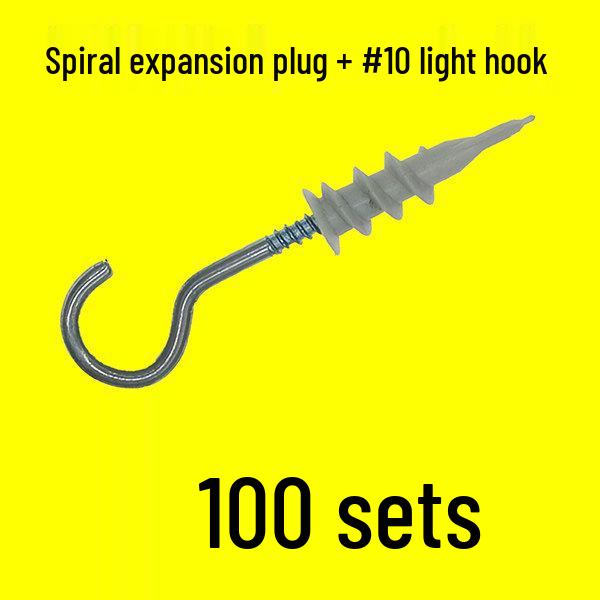 Nylon Spiral Wall Plug Screw Expansion Anchor for Plasterboard