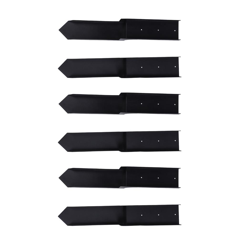6 PCS Fence Post Repair Kit H Shaped Cold Rolled Steel Wooden Fence Post Repair for Repairing