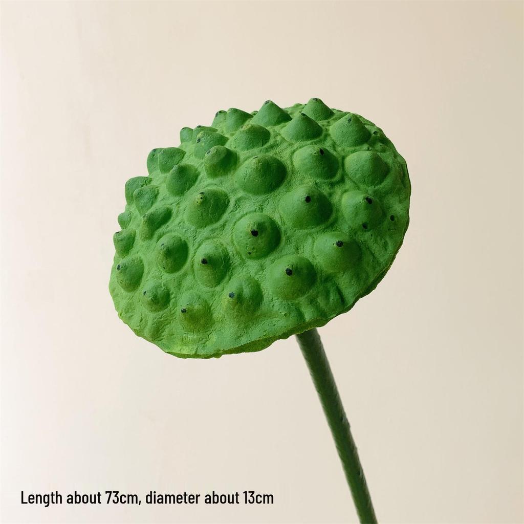 Realistic Lotus & Leaf with Stem Props - Artificial Water Lily Arrangement for Living Room Decoration