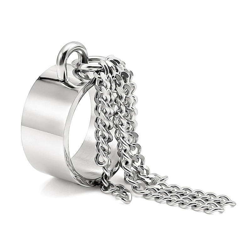 Anelli Charm Catena Cubana Striscia Carini per Donne Anelli Gioielli Amicizia Personalità Personalizzati Punk Knuckle Anelli Midi Festa Nuziale