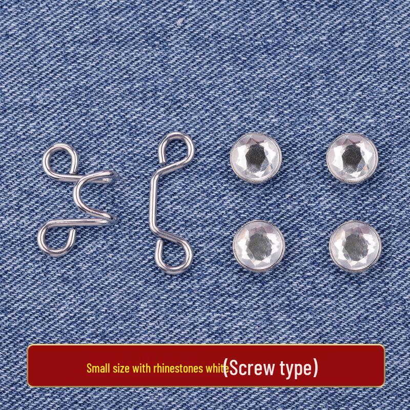 Adjustable Waist-Cinching Stretch Buttons for Jeans