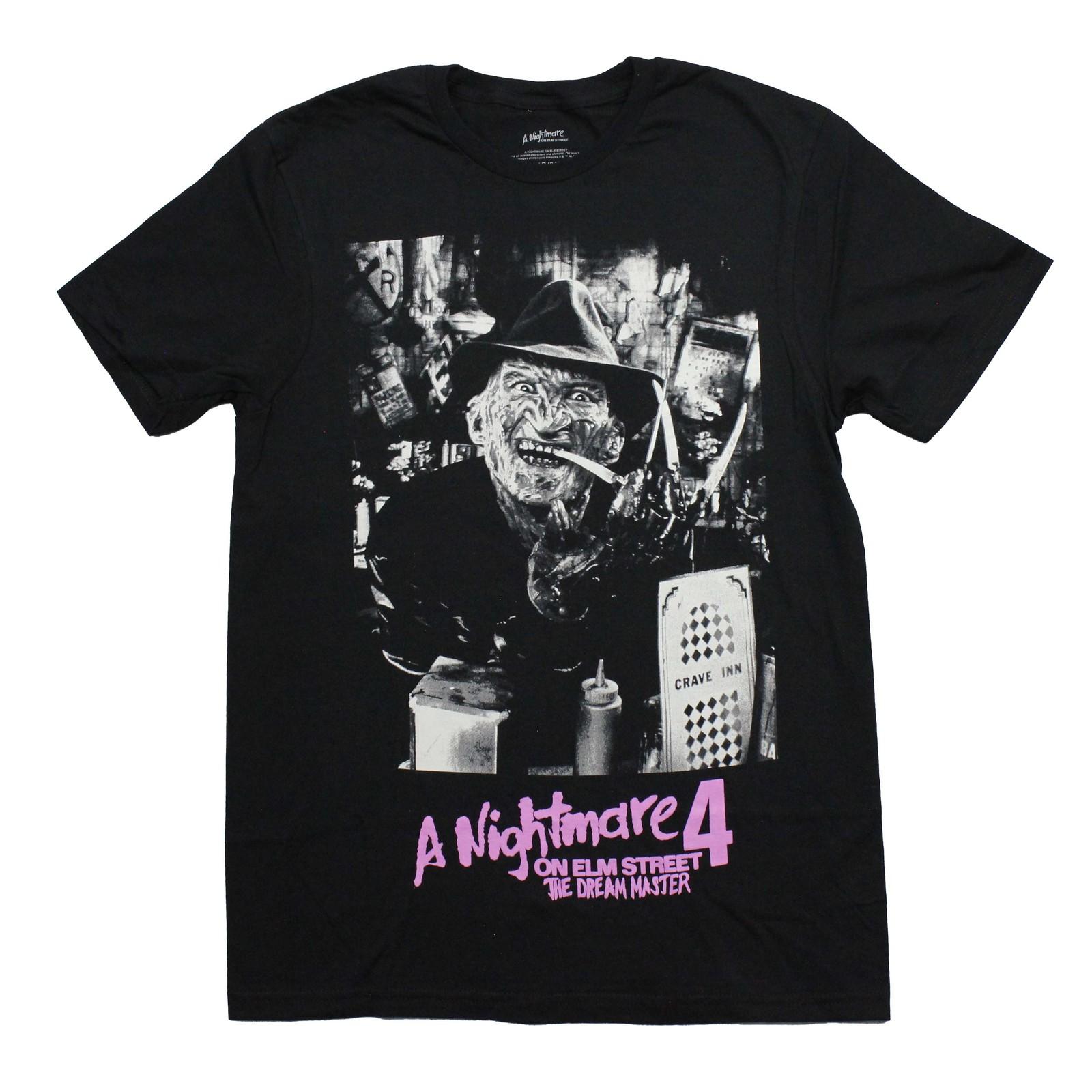 A Nightmare on Elm Street 4 New Adult T-Shirt - Freddy Eating At Crave Inn XXXXL