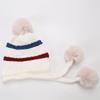 Autumn Winter Plush Warm Three Ball Knitted Hat Chenille Soft Women's Wool Hats
