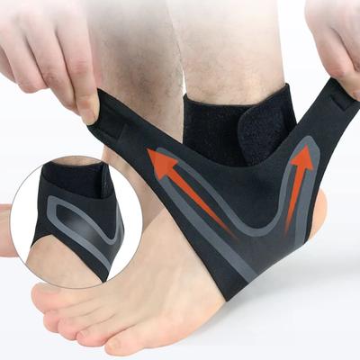 1 pieza de soporte estabilizador de tobillo deportivo, soporte de compresión para tobillo, correa para aliviar el dolor de tendones, vendajes para lesiones por esguince de pie, para correr y baloncesto