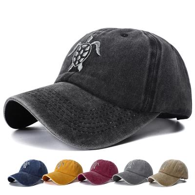 New Autumn Turtle Embroidered Fitted Baseball Cap Y2K Snapback Dad Hat Male Female Vintage Hats For Women Men Gorras Hombre