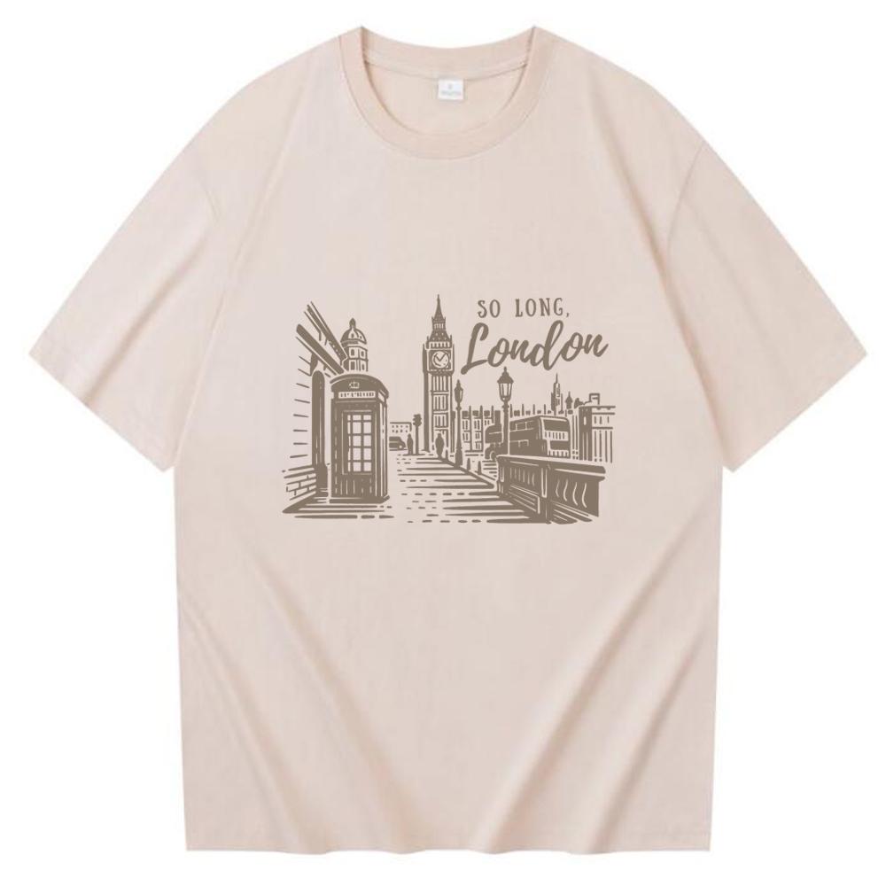 London The Tortured Poets Department Oversized Regular O-neck T Shirts Music Fans Gift T-shirt  Unisex Summer