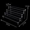 Clear 1-6 Tier Acrylic Display Stand for Funko Figures, Cupcake, Cosmetics, Perfume,Blind Box Display Riser Rack Dessert Shelf