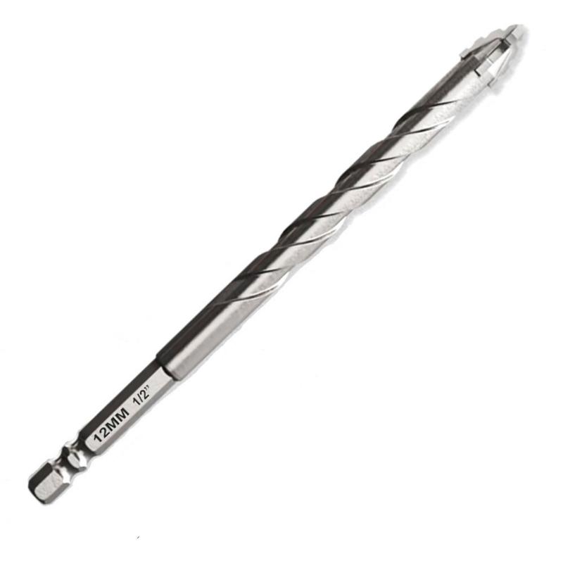 4/5/6/8/10/12mm Eccentric Drill Bit Four Edge Eccentric Twist Drill Bit High Hardness Bevel Tip Serrated Drill Bit