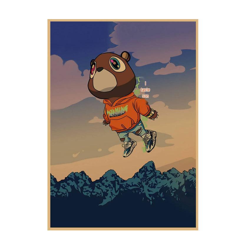 Kanye West Hip Hop Rapper Poster - Decorative Wall Art for Bar or Cafe (661)