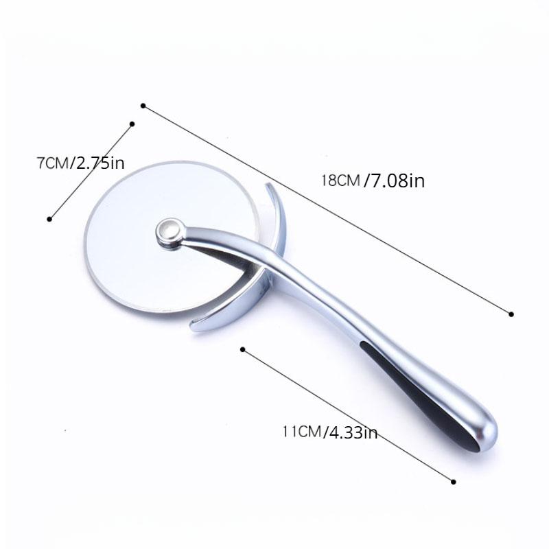 Stainless Steel Pizza Cutter Wheel and Cake Server Set Non-Stick Baking Tools for Pizza Pastry Cake Slicing Kitchen Accessories