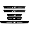 Auto Door Sill Carbon Fiber Car Sticker Protector Strip Waterproof Protect Film For VW GTI Polo Golf GTI Passat Tiguan Hub Cap