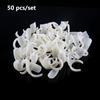 50 Pcs/set Multifunction False Nails Tip for DIY Nail Polish UV Gel Color Display Ring Style Nail Tip Accessories