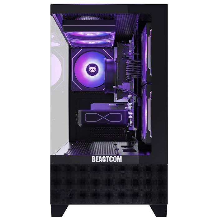 BEASTCOM Q5 Pro Gaming, PC Gamer, AMD Ryzen 5 4500, NVIDIA RTX 5060, 16 GB RAM, 1 TB NVMe, WiFi, Win11