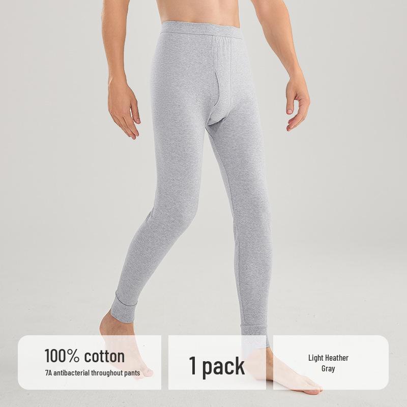 Colanți termici din bumbac 100% pentru bărbați 2025: Strat de bază ușor, mulat, pentru toamnă și iarnă