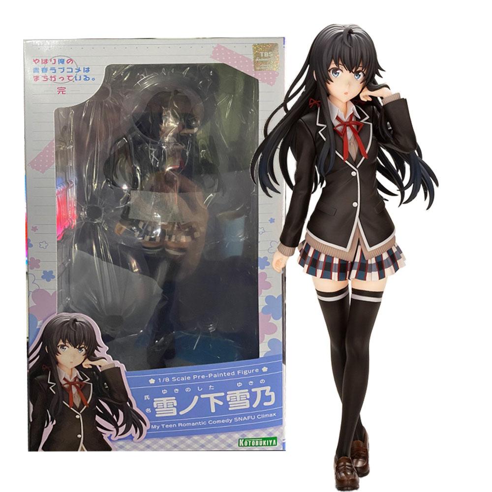 18CM Anime My Teen Romantic Comedy SNAFU Figure Yukinoshita Yukin Stand Animation Model Toys Gifts Collection Decoration PVC