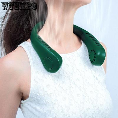 Portable Neck Fan Electric Rechargeable USB Fans Bladeless Mute Hanging Neck Cooler for Outdoor Sports Fans