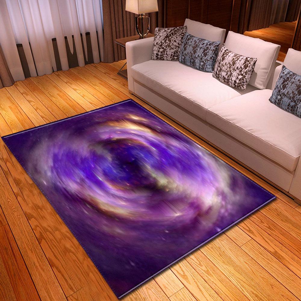 Gradual Change Large Carpet Feather Wind Bedroom Floor Mat