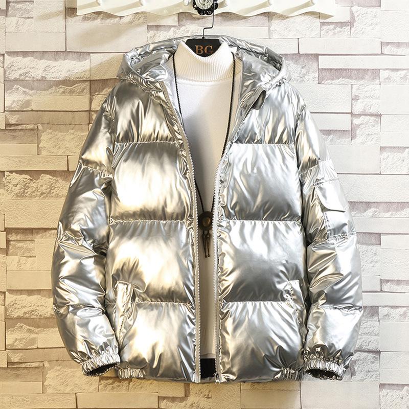 

Модное мужское хлопковое пальто, стиль, утолщенная зимняя флисовая куртка-пуховик, большой размер, яркая лицевая сторона, стеганая куртка 3XL