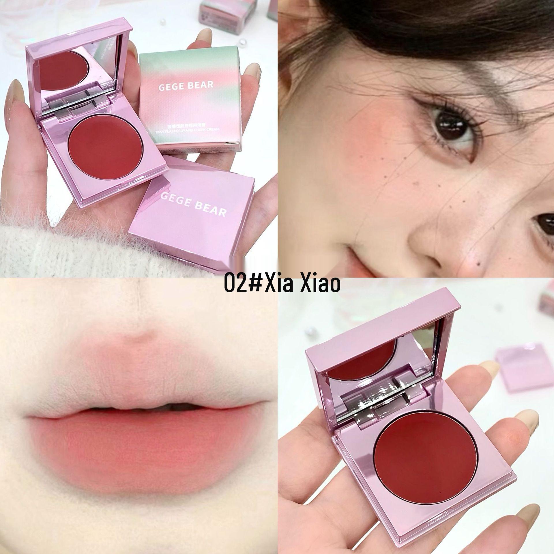 Gegebear Matte Sculpting Lip & Cheek Cream: Long-Lasting Multi-Use Blush for a Radiant Complexion