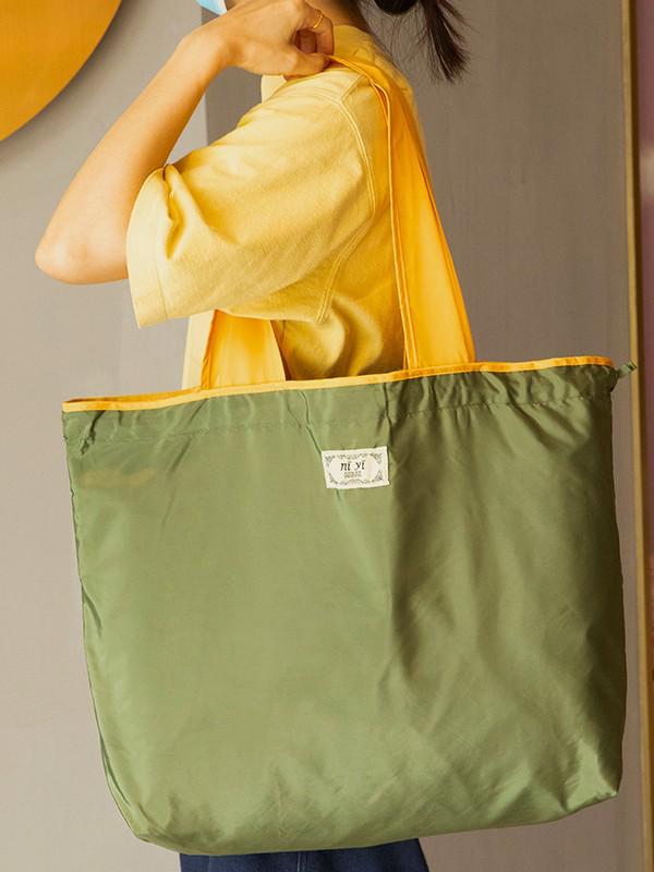 Eco-friendly Foldable Women's Shoulder Tote Bag for Groceries