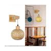 Retro Japanese Style Bamboo Bedside Wall Lamp Restaurant Rattan
