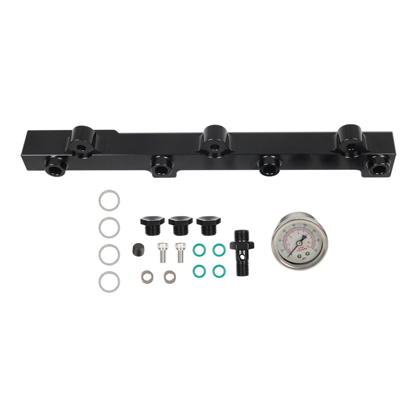 

Enhances Flow Fuel Rail Conversion Kit Includes Pressure Monitoring Gauges for 1992 to 2001 Automotives H22 H23 Models 1