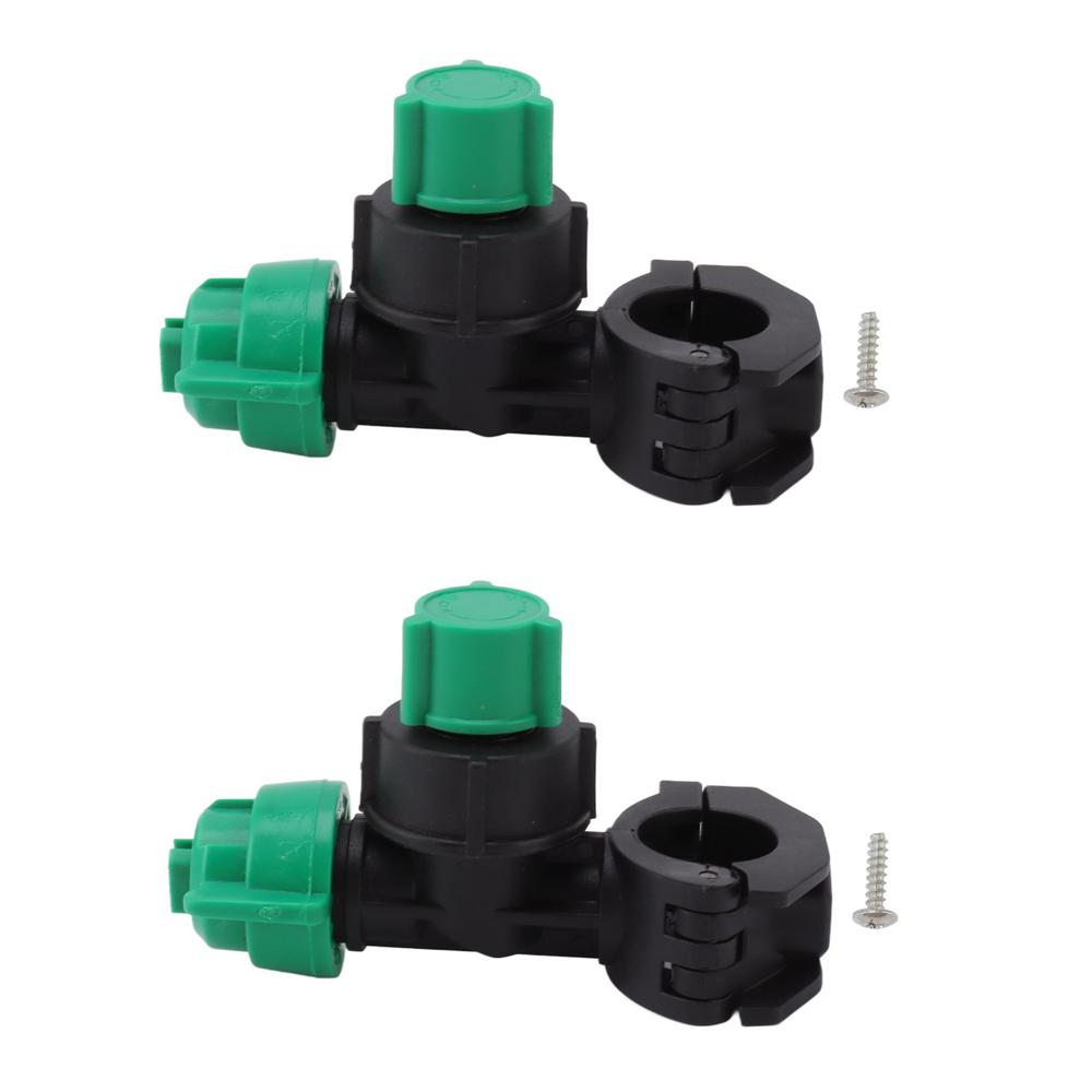 

2pcs Easy Installation Agricultural Sprayer Nozzle Hose Sprayer Nozzle Plant Protection зелений/чорний