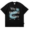 WoCotton Loose Fitting T-Shirt Short Sleeve White Shirt Luxury Brand Streetwear Summer Oversized T Shirt Graphic