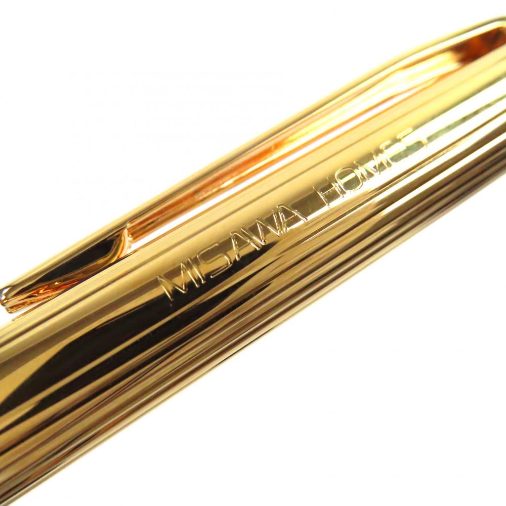 Excellent MONTBLANC Fountain Pen Noblesse Stripe Gold 14K Mens Used